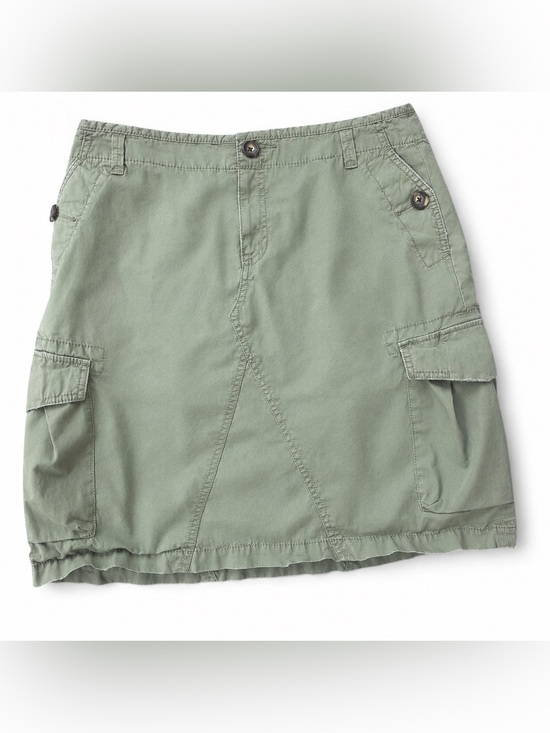 Banana Republic Dresses & Skirts - Y2K Banana Republic Olive green Military Utility Cargo Skirt Size 8